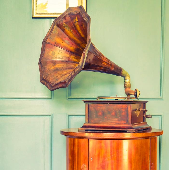 Fonógrafo - Gramófono del siglo XIX