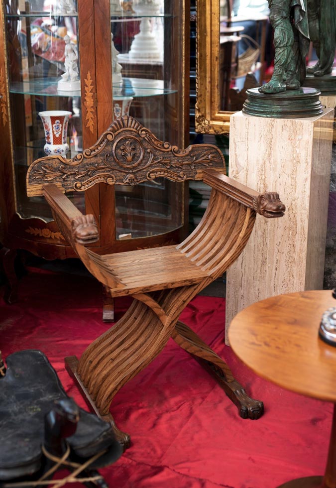 Silla Savonarola - Siglo XIX